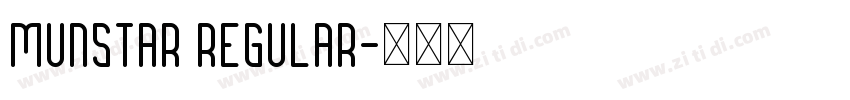 Munstar Regular字体转换